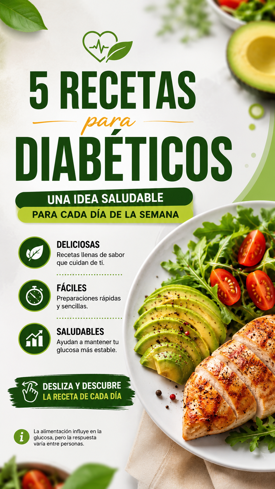 Carrusel: 5 recetas para diabéticos — portada